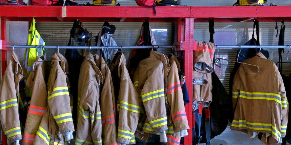 Image of fire fighter uniforms